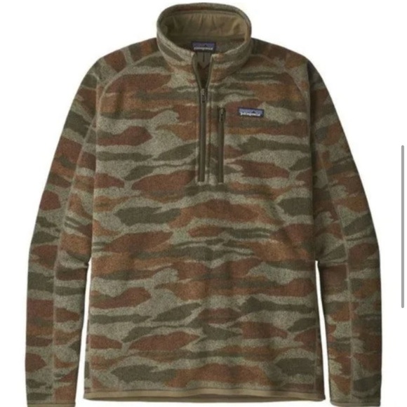 Patagonia Men's Camo Better Sweater Fleece 1/4 Zip - Picture 7 of 13